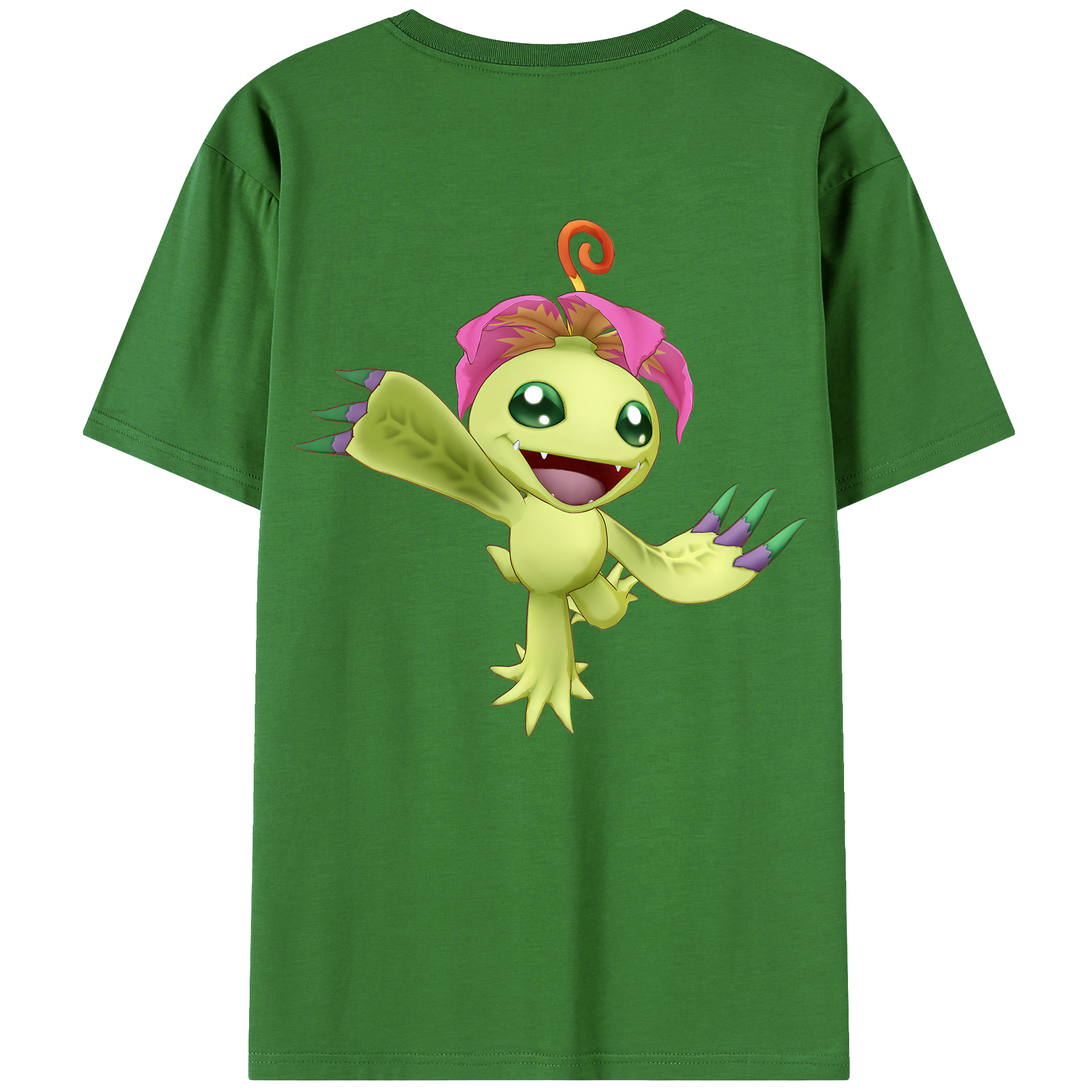 （画像用） Digimon デジタルモンスター/デジモン レディース半袖Tシャツ(バックプリント)